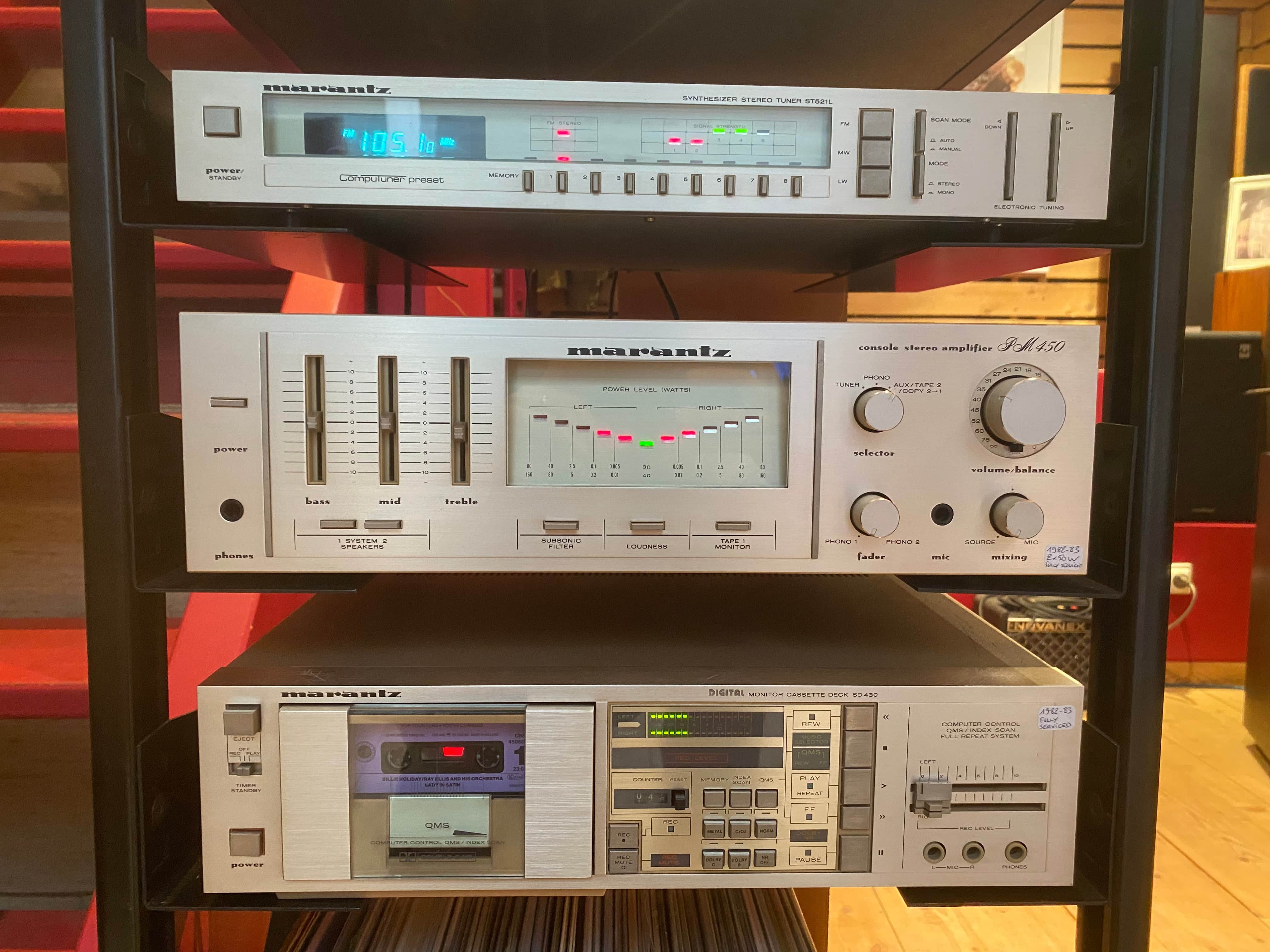 Ensemble Marantz TT525-PM450 — vue 3