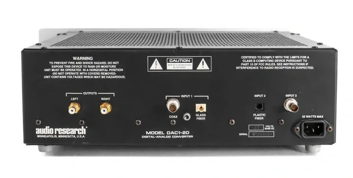 Audio Research DAC1, vue 2