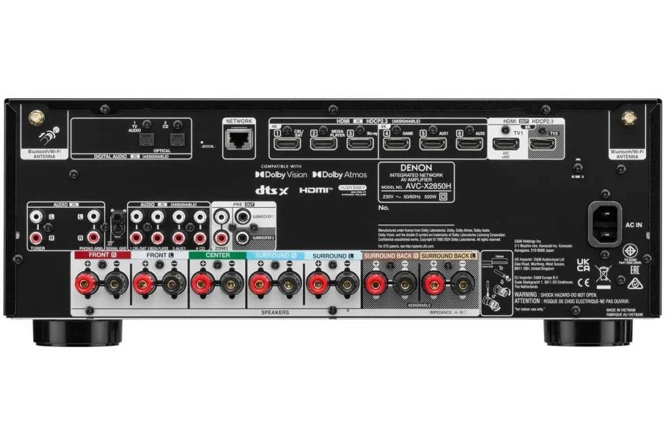 AVC-X2850H, vue 3
