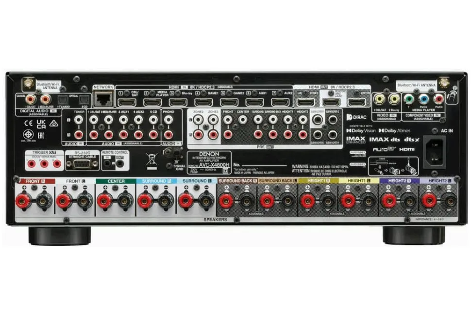 AVC-X4800H, vue 2