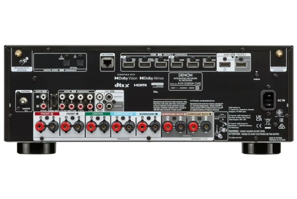 AVR-X2800HDAB, vue 2