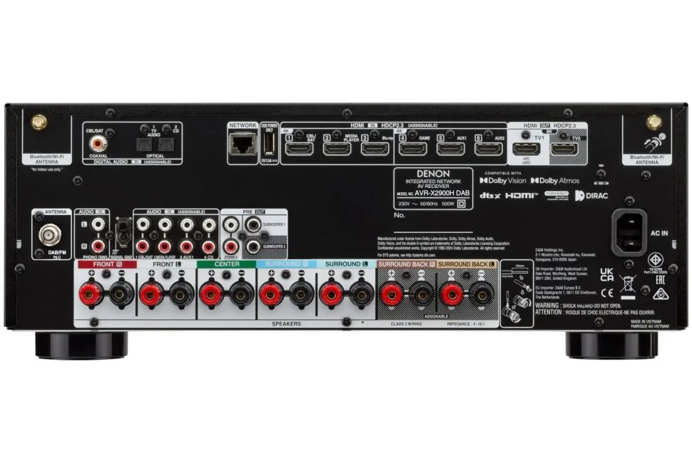 AVR-X2900HDAB, vue 3