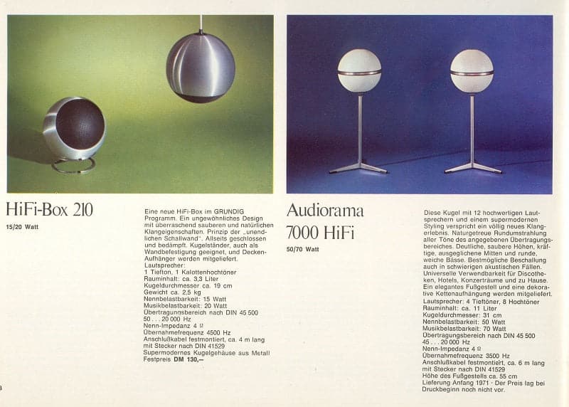 Collection Globe Grundig Kugel Boxen 210a — vue 3
