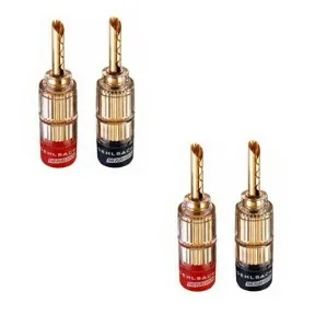 Oehlbach 3021 Pack 4x fiches haut parleur bananes (BFA) — vue 1