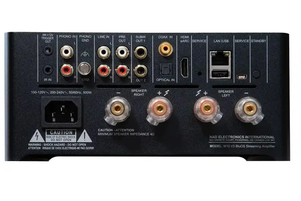 NAD M10 v3 Amplificateur intégré stéréo connecté — vue 3
