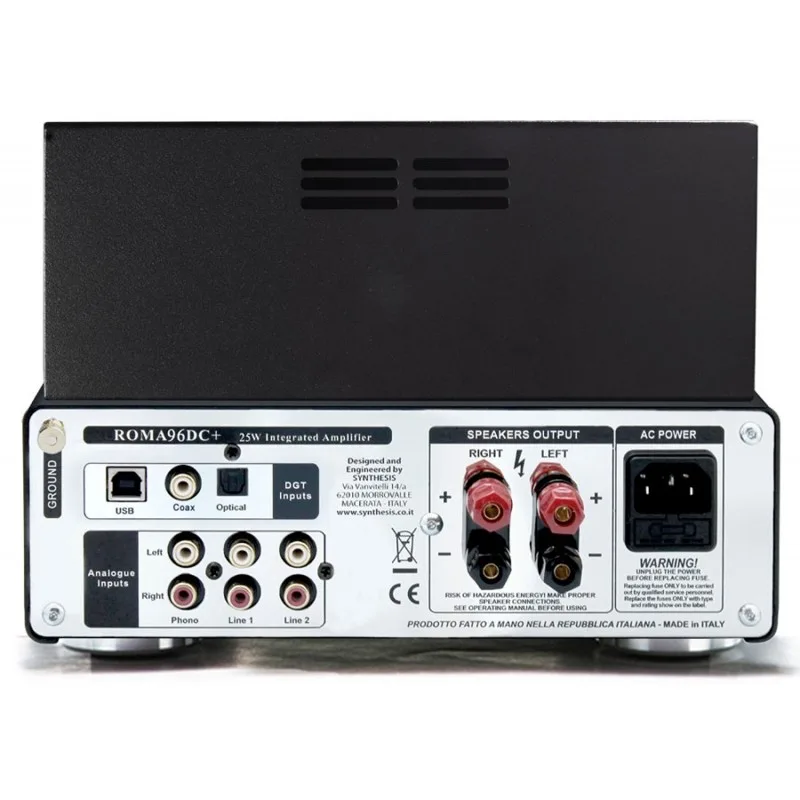 Synthesis ROMA 96DC+  Amplificateur intégré stéréo à tubes Class A — vue 4