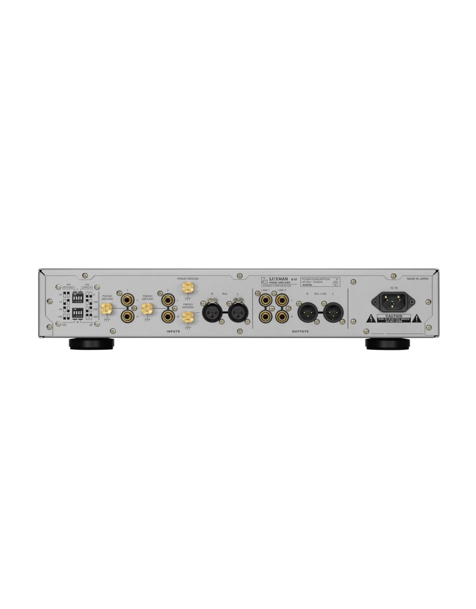 Luxman E-07, vue 3