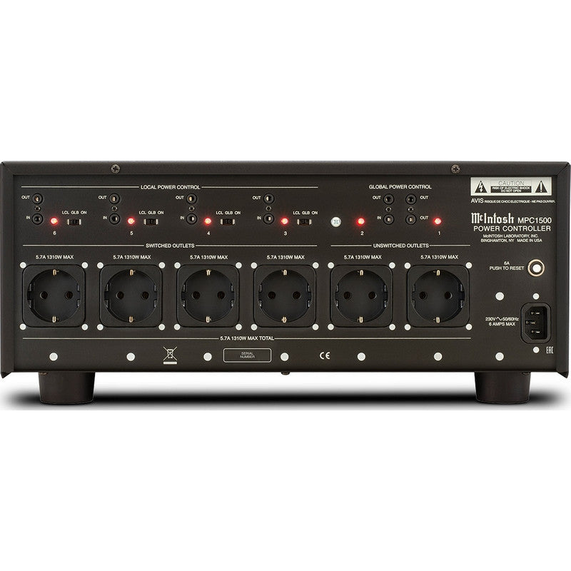 McIntosh MPC1500 filtre secteur 6 sorties — vue 2