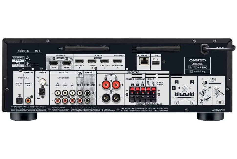 TX-NR5100, vue 2