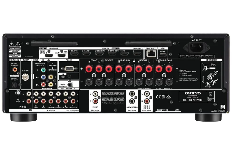 TX-NR7100, vue 2